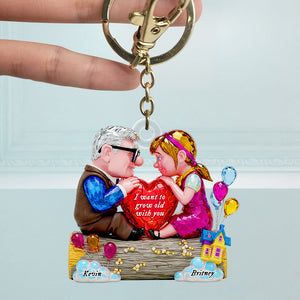 Forever Heart Keychain Personalized Gifts For Couple 02OHDT290525 - Keychains - GoDuckee