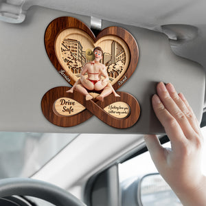 Heartfelt Drive Safe Couple Car Visor Clip - Personalized Gifts For Couples 05OHLU181225 - Car Visor Clip - GoDuckee