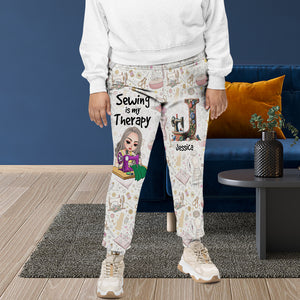 Personalized Gifts For Sewing Lovers 3D Sweatpants 06kaqn271124 Custom Alphabet Letter - Shorts and Pants - GoDuckee