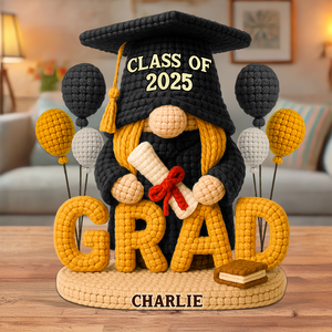 Gnome Graduation Plaque - Personalized Gifts For Graduates 02napu140525 - Shaped Plaques - GoDuckee