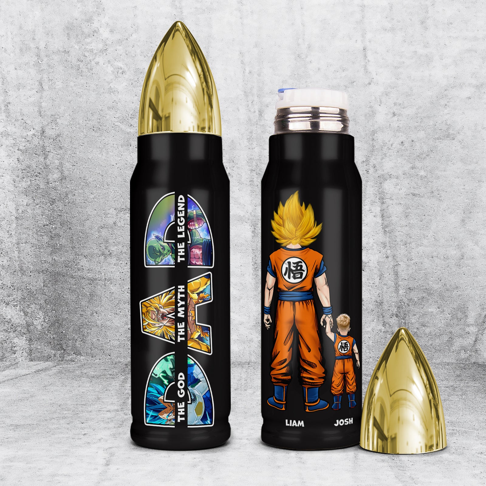 Personalized Gifts For Dad Bullet Tumbler 02topu210524hh Father's Day - Tumbler Cups - GoDuckee