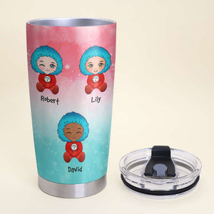 Gift For Grandma, Personalized Tumbler, Grandma And Kids Tumbler 05NAHN220423HA - Tumbler Cup - GoDuckee