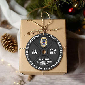 Personalized Gifts For Police Wood Ornament 03qhqn161024 - Ornament - GoDuckee