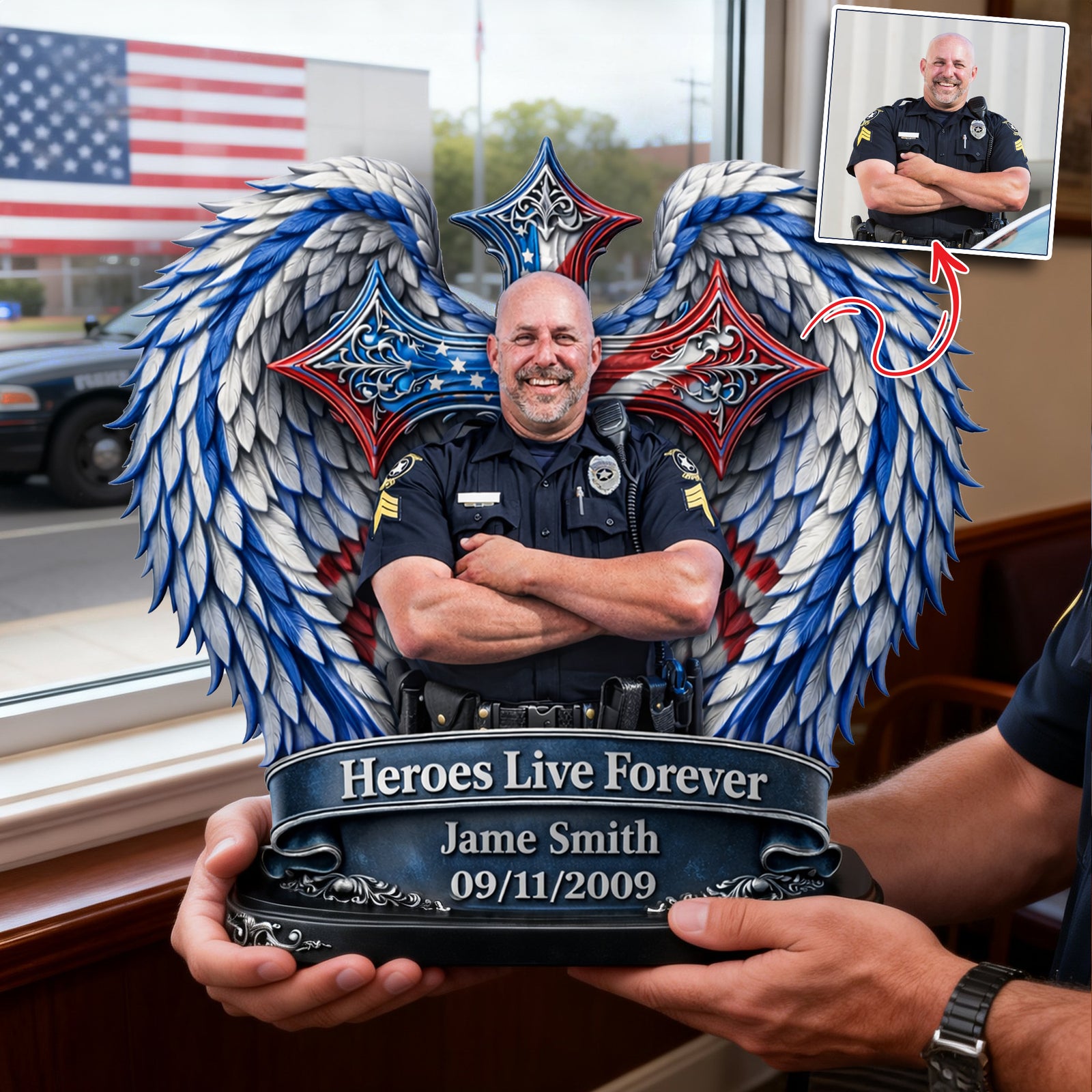Always Remembered Office Workers Plaque - Personalized Memorial Gift For Office Workers 02HULU300126 - Shaped Plaques - GoDuckee