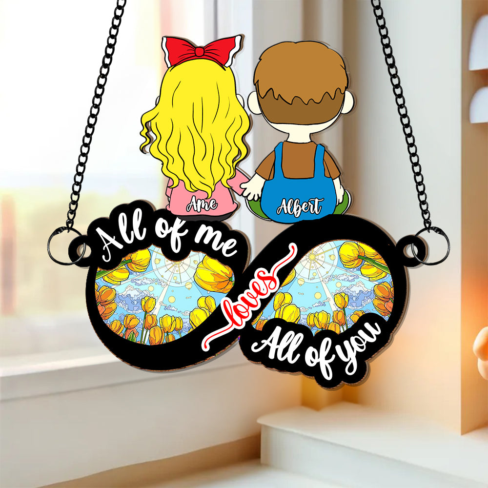 Personalized Gift For Couple Suncatcher Ornament Holding Hand Couple 04XQLU020225HG - Ornament - GoDuckee