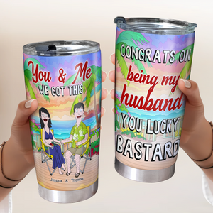 Personalized Gifts For Husband Tumbler 01xqpu100225hg We Got This - Tumbler Cup - GoDuckee