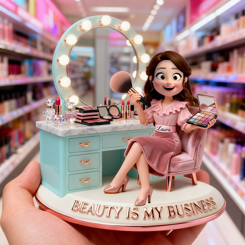 Dressing Table Acrylic Plaque - Personalized Makeup Artist Gifts 02PGDT230226 - Shaped Plaques - GoDuckee