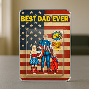 Best Dad Ever Acrylic Plaque - Personalized Gifts For Dad 01natn250425pa - Shaped Plaques - GoDuckee