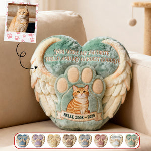 Custom Photo Heaven Dog & Cat Shaped Pillow, Personalized Keepsake To Remember Lost Pets 01qhmg191225 - Pillow - GoDuckee