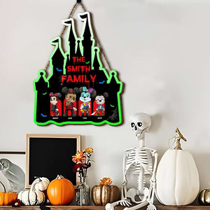 Personalized Gifts For Family Wood Sign Halloween 02XQMH150824 - Wood Sign - GoDuckee