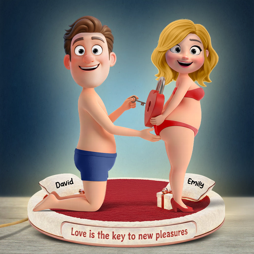 Love Is The Key Light Box Personalized Gifts For Couple 06OHQN081225 - Light Box - GoDuckee