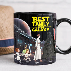 Personalized Gifts For Family Cosmic Adventure Mug, Best Family In The Galaxy 02TGLU041024 - Coffee Mug - GoDuckee