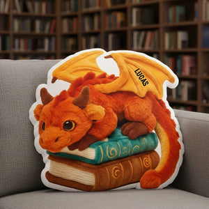 Dragon Book Custom Shaped Pillow Personalized Gifts For Book Lovers 03natn141125 - Pillow - GoDuckee