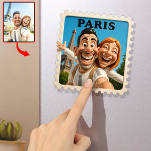 Travel Memories Acrylic Fridge Magnet – Custom Photo Gifts For Couple 04naqn131125 - Fridge Magnet - GoDuckee