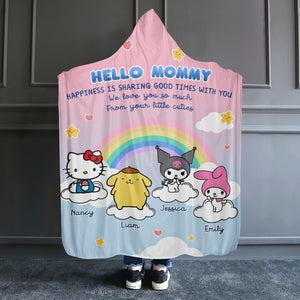 Personalized Gifts For Mom Wearable Blanket Hoodie Sharing Good Times 03htpu020324 - Blankets - GoDuckee