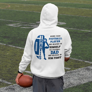A Football Mom Who Believed In Him First Personalized Sweatshirt, Gift For Mom, Football Lovers Gift - Shirts - GoDuckee
