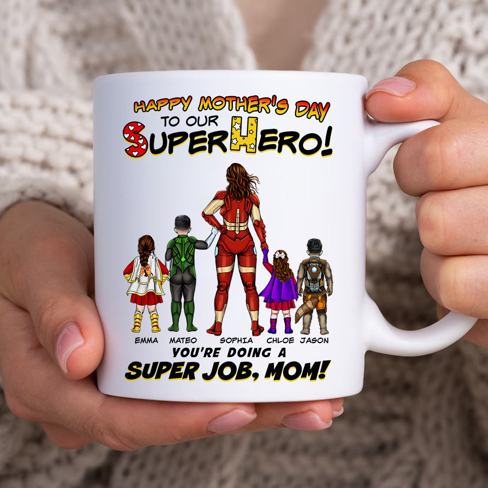 Personalized Gifts For Mom Coffee Mug You're Doing A Super Job Mom 07ACDT190324PA - Coffee Mugs - GoDuckee