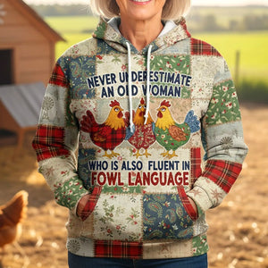 Personalized Funny Gifts For Chicken Lovers Hoodie 02natn251125 - AOP Products - GoDuckee