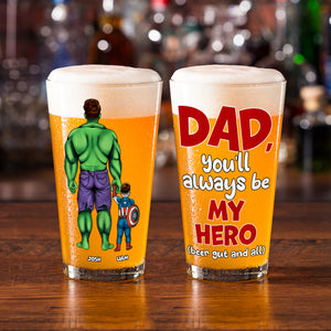 Personalized Gifts For Dad Beer Glass 01qhpu160524pa Father's Day - Drinkware - GoDuckee