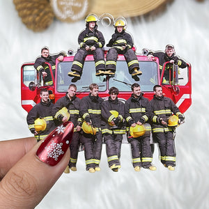 Custom Photo Gifts for Firefighter Ornament 33acvp140924 - Ornament - GoDuckee