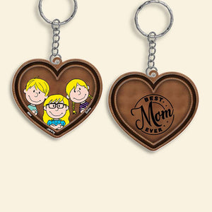 Personalized Gifts For Mom Keychain Best Mom Ever 01OHMH170125HH - Keychains - GoDuckee