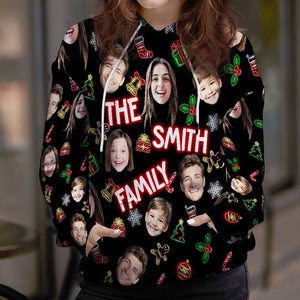 Custom Photo Family Christmas Sweatshirt 02TOMH101024 - AOP Products - GoDuckee