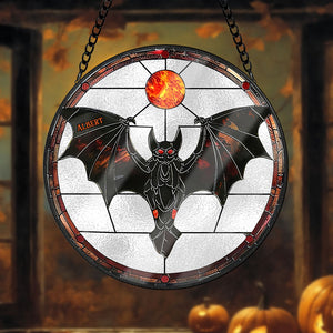 Personalized Halloween Gifts For Horror Fans Bat Stained Glass Ornament 26acqn240824 - Ornament - GoDuckee