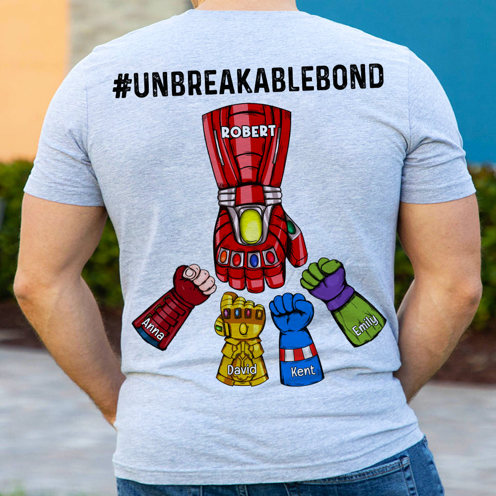 Personalized Gifts For Dad Shirt 07ACQN220523HA Fist Bump Father's Day Unbreakablebond