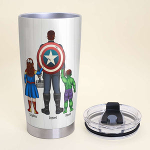 Happy Father's Day From Kids, Personalized Tumbler, Dear Best Dad Tumbler, Gift For Dad 10acqn220523tm - Tumbler Cup - GoDuckee