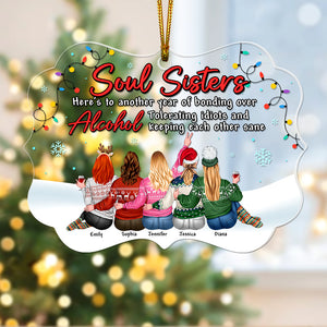 Personalized Gift For Friends Christmas Ornament Soul Sister 03ACQN240924TM - Ornament - GoDuckee