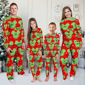 Personalized Gifts For Family Pajama Set 03acpu301024 - Pajama Set - GoDuckee