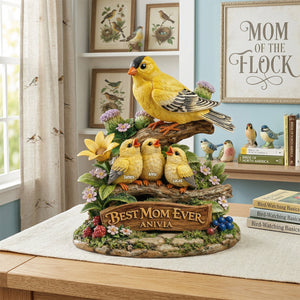 Bird Mom Acrylic Plaque - Personalized Gifts For Mother's Day Plaque 02TYTN300326 - Shaped Plaques - GoDuckee