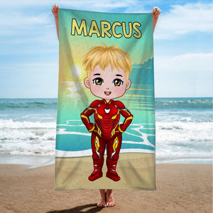 Gift For Kid, Personalized Beach Towel TZ-BTAM2-04QHTN100823PA - Beach Towel - GoDuckee