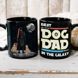 Personalized Gifts For Dad Coffee Mug Best Dog Dad In The Galaxy 012QHTH210324DAHHHG - Coffee Mugs - GoDuckee