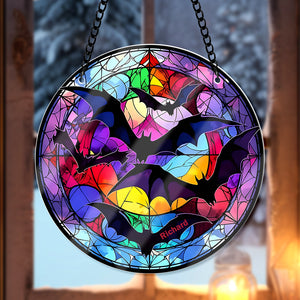 Personalized Gift Whimsical Bat Acrylic Suncatcher Ornament 66ACQN270824 - Ornament - GoDuckee