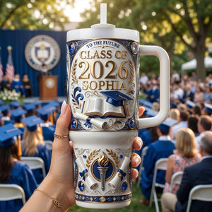 Class Of 2026 Tumbler Handle - Personalized Graduation Gifts 04TYTN300426 - Tumbler Cup - GoDuckee