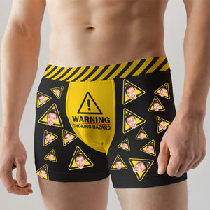 Choking Hazard Men's Personalised Boxers Novelty Underwear