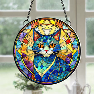 Decor Gifts For Cat Lovers Suncatcher Ornament 14acxx280824 - Ornament - GoDuckee