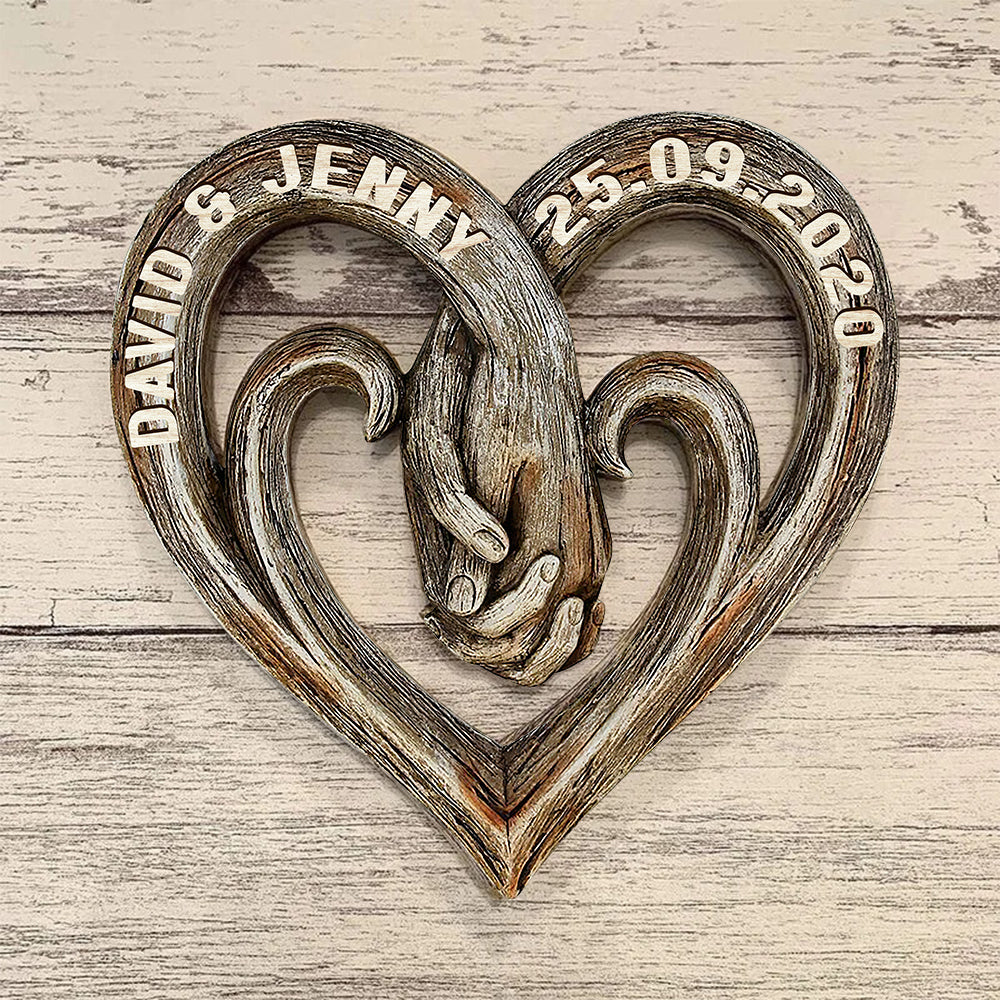 Personalized Gifts For Couple Wood Sign Forever Love 02NADT190224 - Wood Signs - GoDuckee