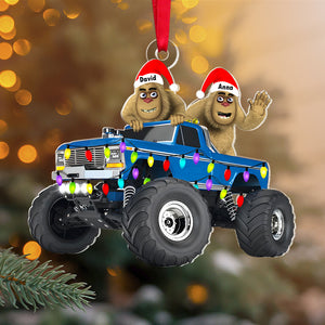 Personalized Gifts For Monster Truck Rider Christmas Ornament, Happy Bigfoot 04qhtn160924 - Ornament - GoDuckee