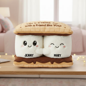 Marshmallow Besties Personalized Gifts For Friends Pillow 04natn201125 - Pillow - GoDuckee