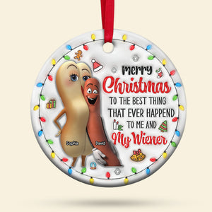 Personalized Gift For Couples, Christmas Ceramic Ornament 06OHQN151024 - Ornament - GoDuckee