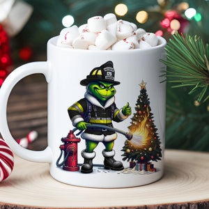 Personalized Gifts For Firefighter Mug, How The Firefighter Saved Christmas 05QHTN011124 - Coffee Mug - GoDuckee