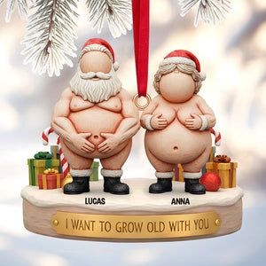 Funny Old Couple Christmas Ornament Personalized Gifts 06ohtn211125 - Ornament - GoDuckee