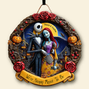 Horror Couple Wood Sign - Personalized Gifts For Couple Wood Sign 02tgqn300525 - Wood Sign - GoDuckee