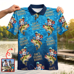 Marvelous Fishing Dad Polo Shirt - Custom Photo Gifts For Dads 02qhqn090526 - Polo Shirts - GoDuckee