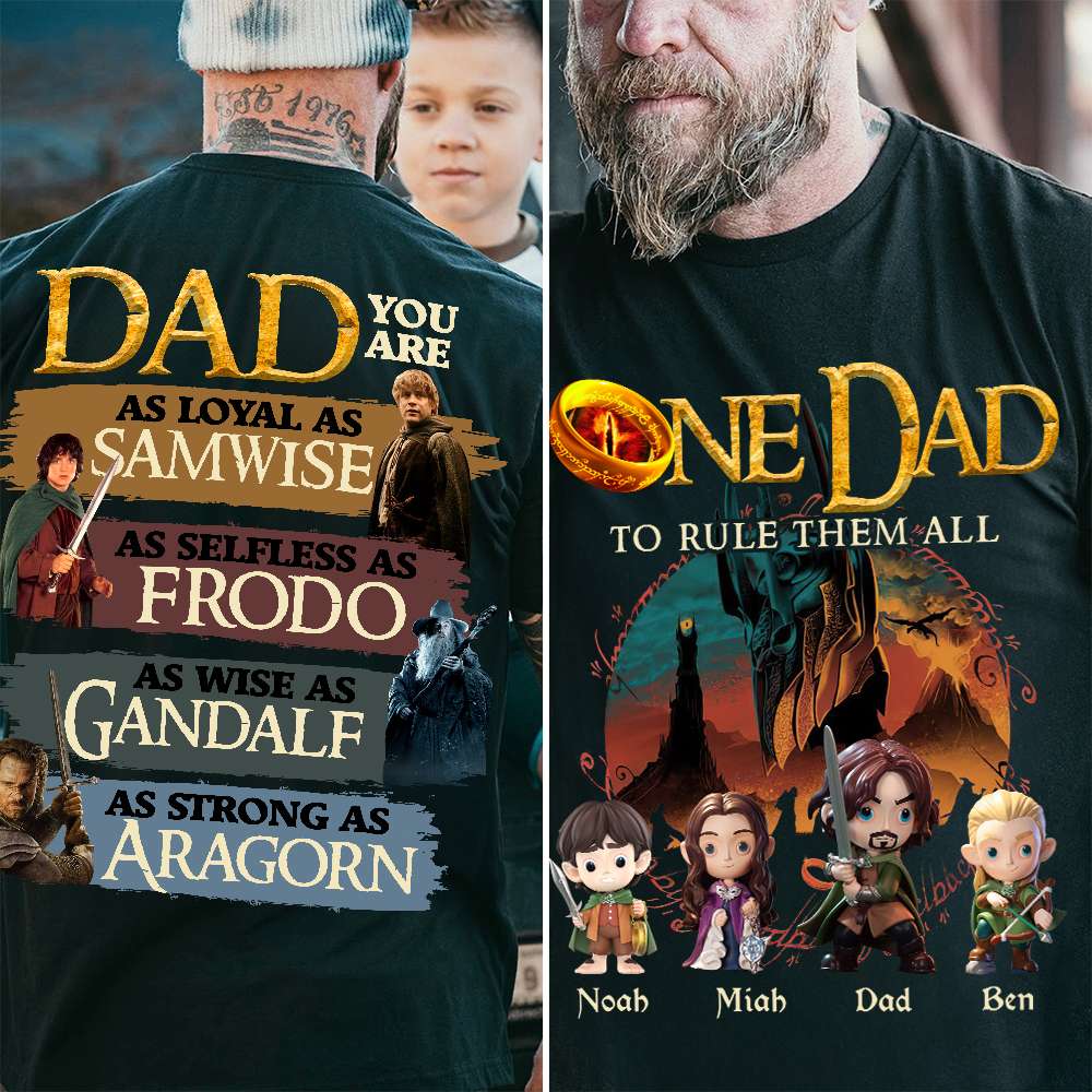 The One Dad Shirt Personalized Gifts For Dad 02HUDT050525 - Shirts - GoDuckee