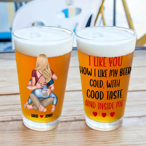 Personalized Gifts For Couple Beer Glass 03natn220724hh Sexy Couple - Beer Glasses - GoDuckee