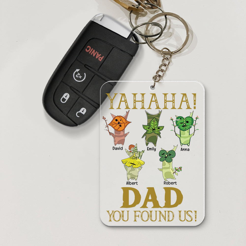 Dad You Found Us, 04NAQN060623 Personalized Family Keychain Gift - Keychains - GoDuckee