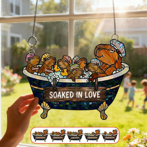 Cute Water Critter Mom Suncatcher - Personalized Gifts For Mom 04TYMG270226 - Ornament - GoDuckee